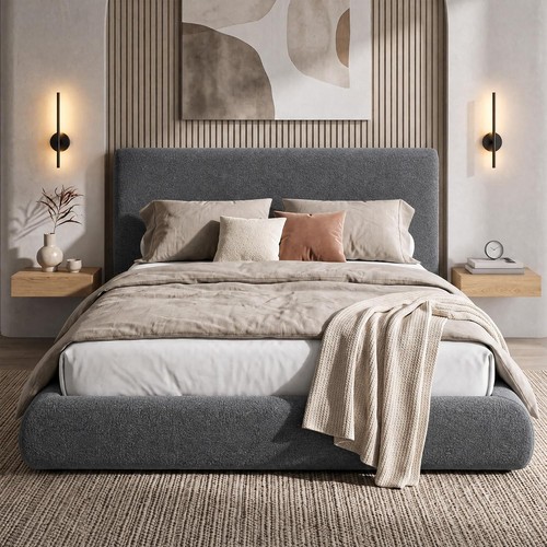 Cloud upholstered platform bed - upholstered,