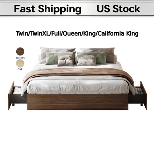 Minimalist wooden platform bed - minimalist,