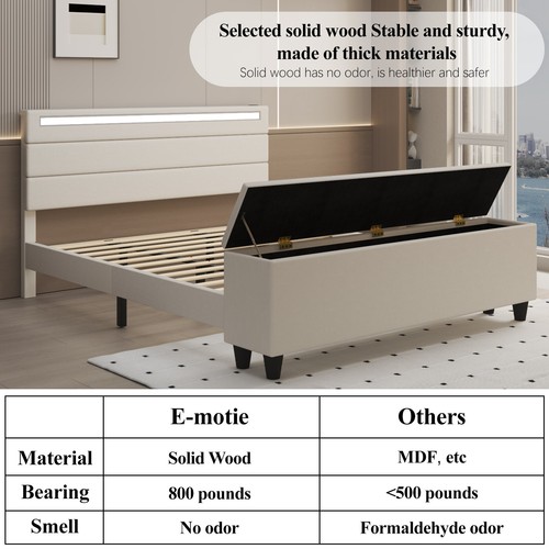 Full queen bed frame with - frame,
